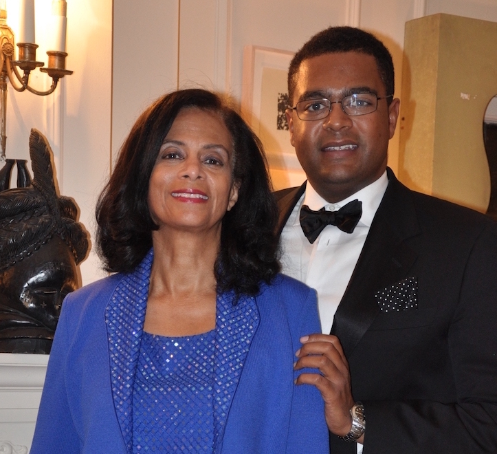 L-R: Akosua Barthwell Evans '68 and her son, Walter K. Evans  ​